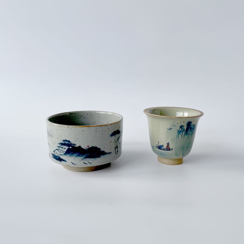 茶碗 月・山・梅｜山水画 | はちみせ （83）