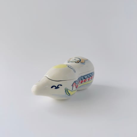 死後くん × esou ceramics ／ 蓋物　屋形船：08