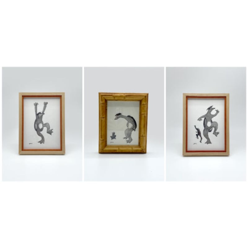 ポン豆ヤ ／ 絵画 カッパ [額装] 01 | はちみせ （83）