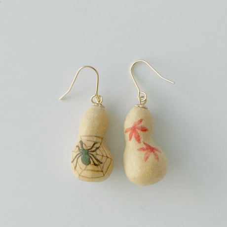esou ceramics ／ 瓢箪ピアス　3-Type