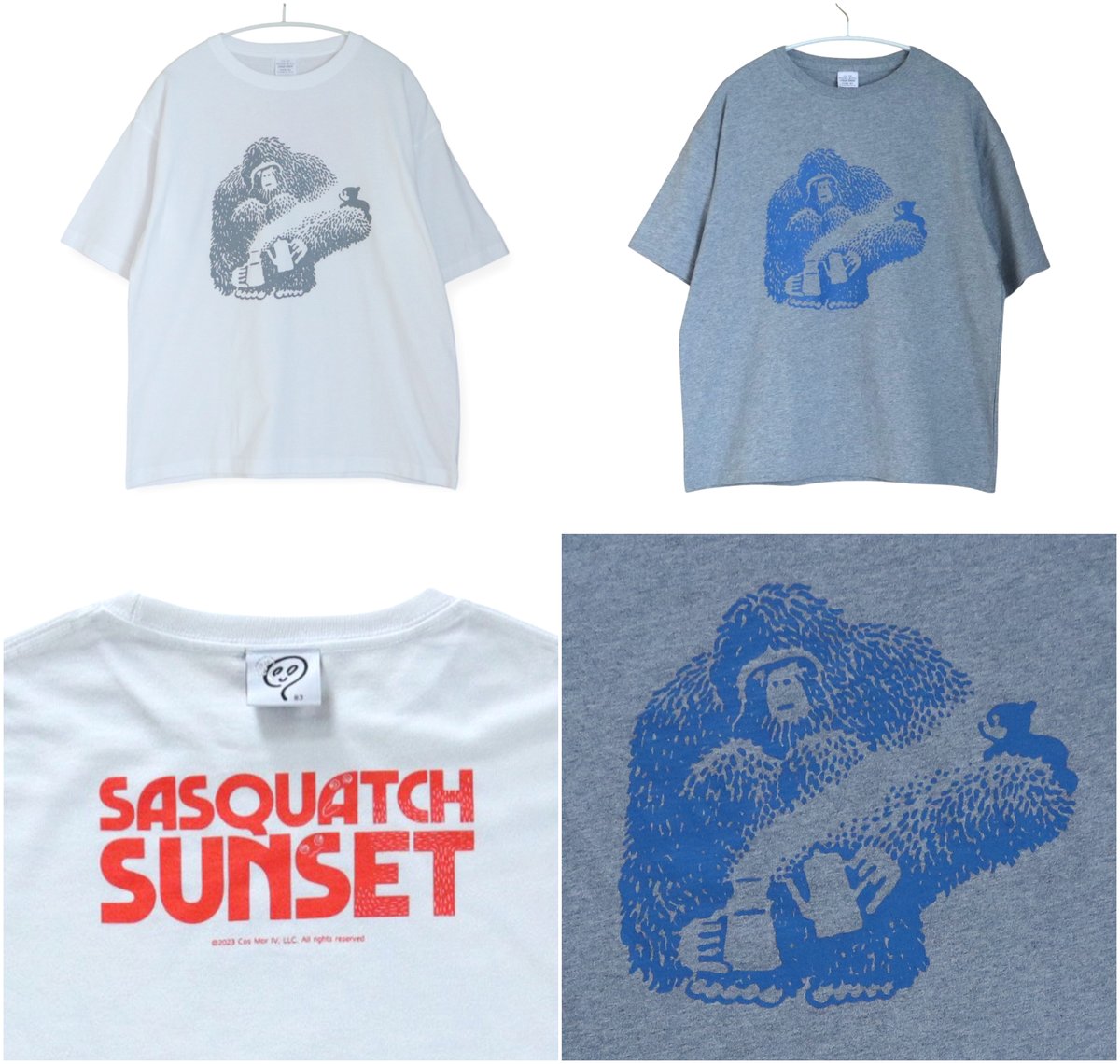 西村ツチカ ／ Sasquatch T ビッグシルエット：グレー | はちみせ （83）