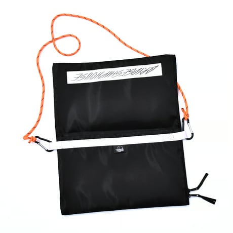 BRIDGE SHIP HOUSE ／ Burning Stick サコッシュ <BLACK×NEON ORANGE>