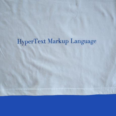 83 original  ／ HyperText Markup Language T-shirt ｜White