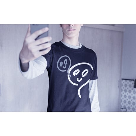 83 original ／ WエクトプラズムくんTシャツ｜ブラック