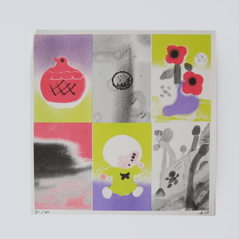 奥田亜紀子 ／ リソグラフポスター ｜roku6｜06 | はちみせ （83）