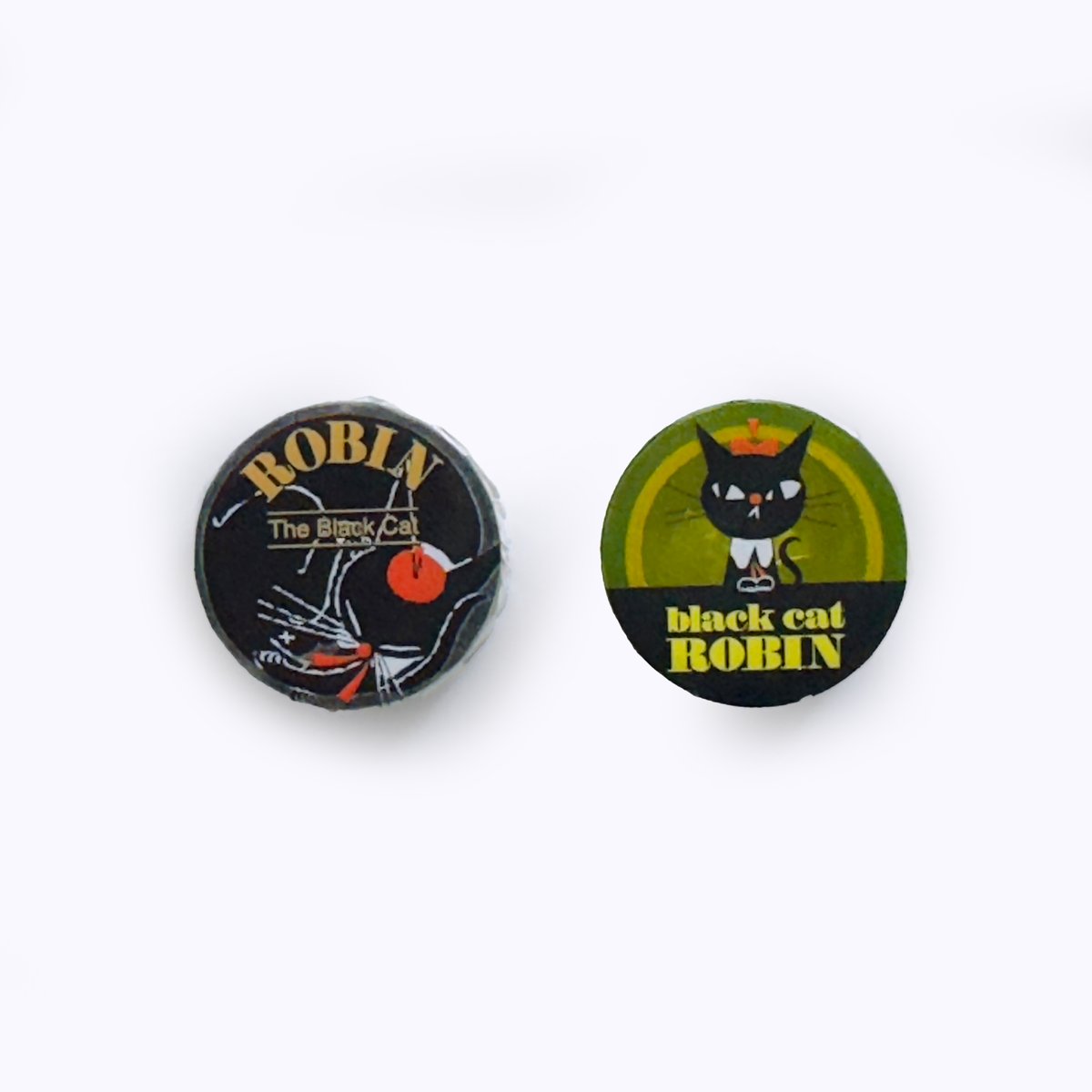 ▶︎import/黒いたぬきさまノベルティマスキングテープセット 黒ねこ意匠 ／ 透明マスキングテープ | はちみせ （83）