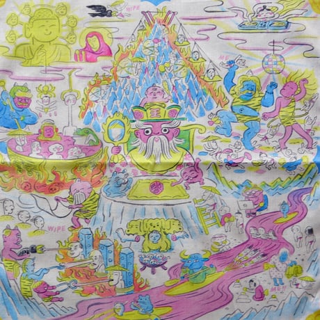 死後くん ／  地獄景観図ハンカチ