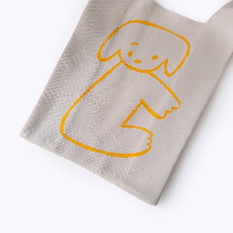 killdisco ／ KNIT MARCHE BAG Nice & warm ドッグ Yellow