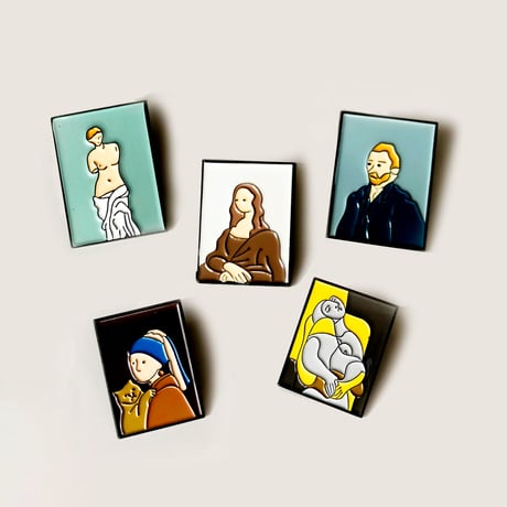 PINS  ART アート ピンバッジ シンプル