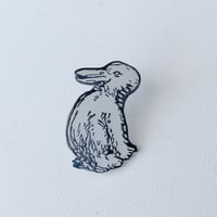 マルアン商会 ／とりさんうさちゃん Chick bunny ピンバッジ