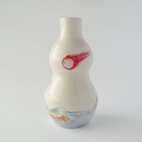 死後くん × esou ceramics ／ 一輪挿し　老人魚に火球：02