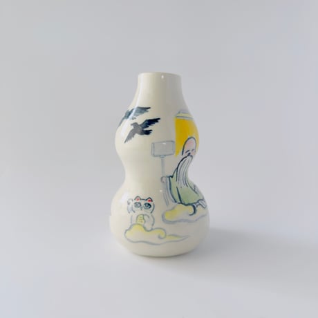 死後くん × esou ceramics ／ 一輪挿し　自撮り仙人：01