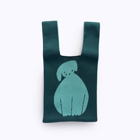 killdisco ／ KNIT MARCHE BAG Look at Me? ドッグ MINI Green