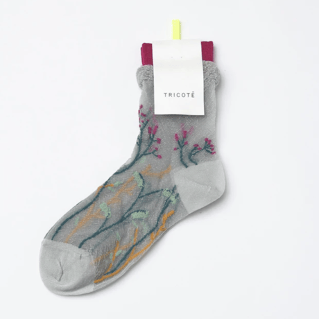 TRICOTE ／ FLOWER SHEER SOCKS