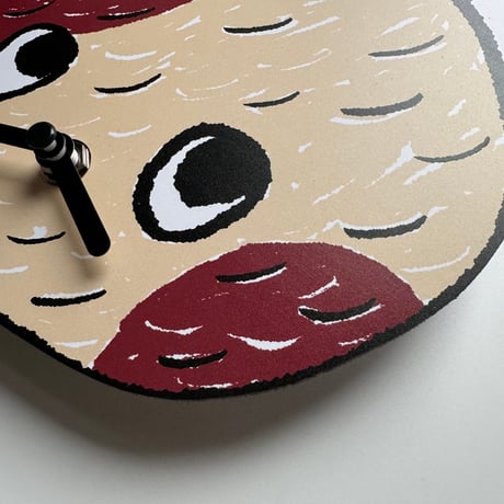 山鳩舎 ／ Diecut clock CAT mochi