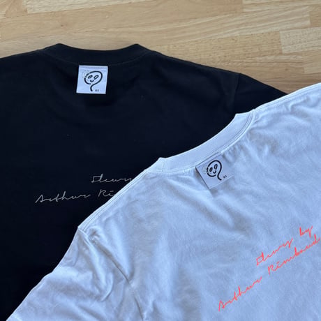 83 original  ／ ランボオ Tシャツ ［ Fleurs by Arthur RIMBAUD ］ホワイト