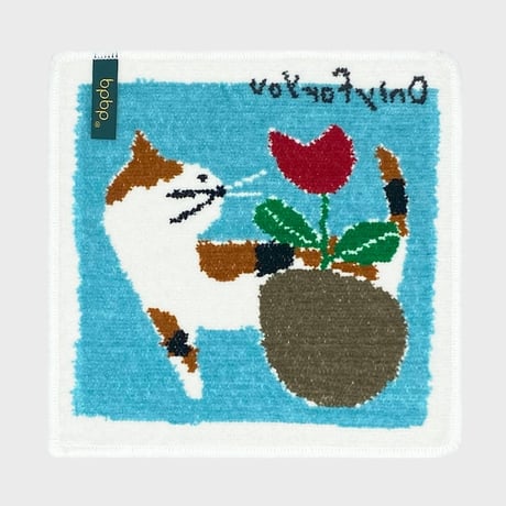 北村人 CHENILLE HANDKERCHIEF 三毛猫