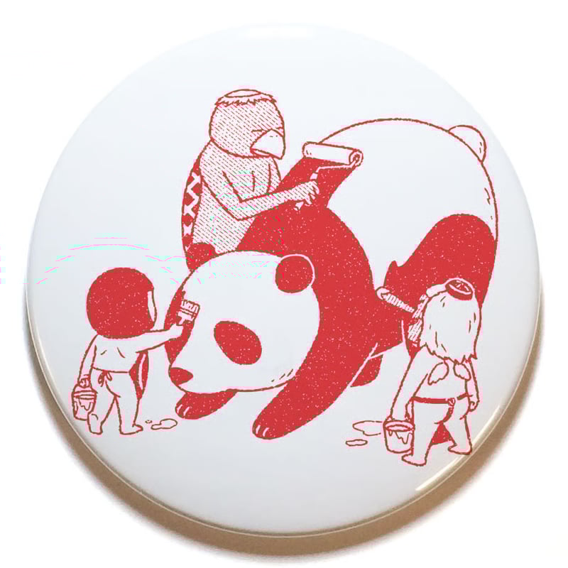 八重樫王明 ／ 缶バッジ 大 Red | はちみせ （83）