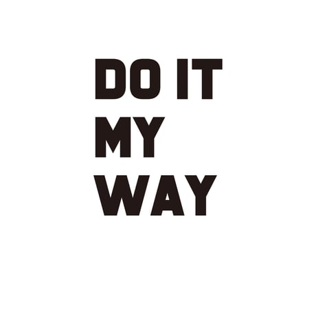 83 original ／Do It My Way 鏡文字TEE