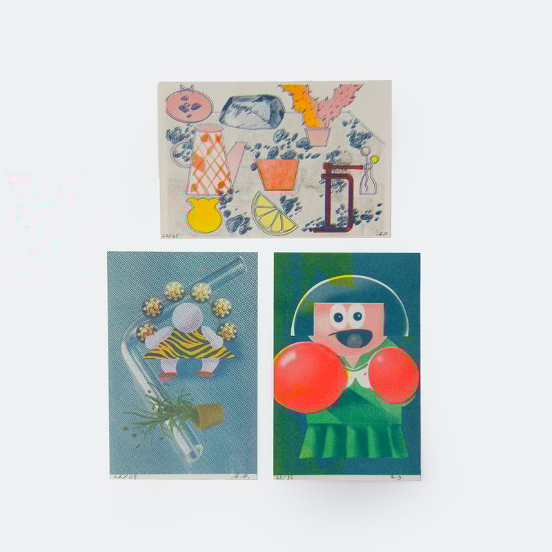 奥田亜紀子 ／ リソグラフポスター ｜A6 size | はちみせ （83）