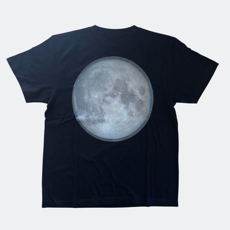 NASA MOON T-shirt BLACK（Glow)