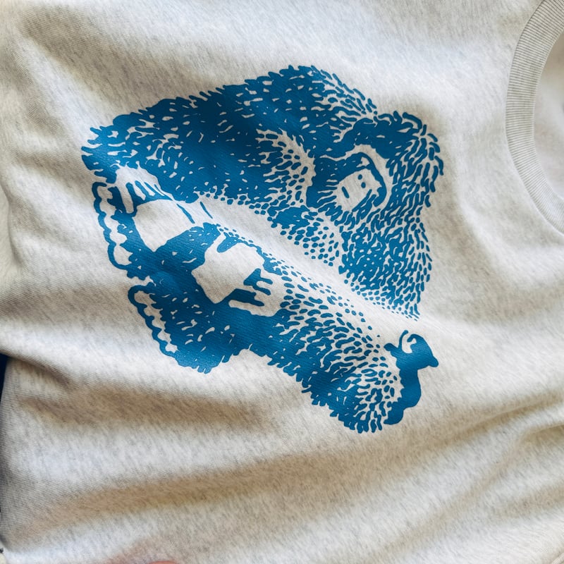 西村ツチカ ／ Sasquatch スウェット ビッグシルエット：アッシュ