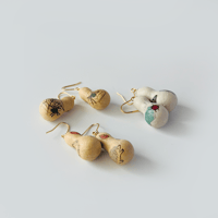 esou ceramics ／ 瓢箪ピアス　3-Type