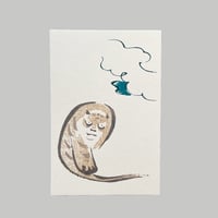 83 original ／ 鳥獣略画式 絵はがき トラ [鍬形蕙斎]