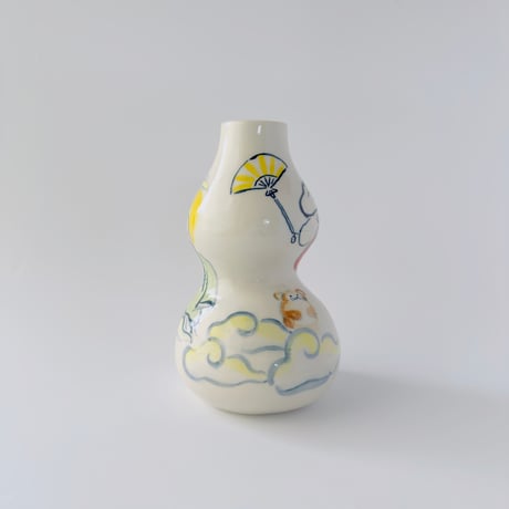 死後くん × esou ceramics ／ 一輪挿し　自撮り仙人：01
