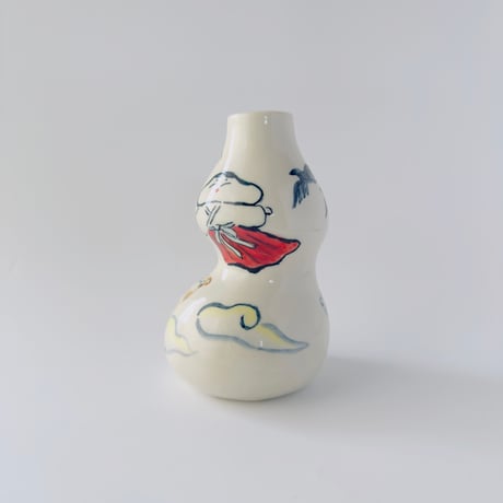 死後くん × esou ceramics ／ 一輪挿し　自撮り仙人：01