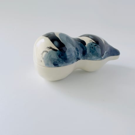 伊野孝行 × esou ceramics ／ 蓋物 松風に男