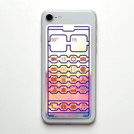 よシまるシン ／ スマホあみだステッカー