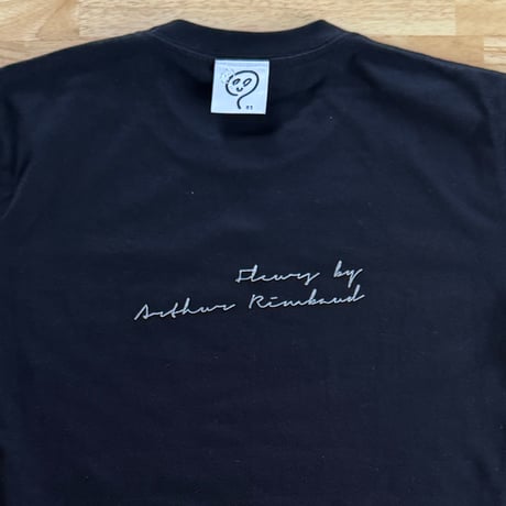 83 original  ／ ランボオ Tシャツ ［ Fleurs by Arthur RIMBAUD ］ブラック