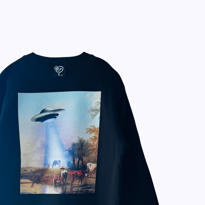 83 original ／ LOOK BEHIND! スウェット｜ブラック | はちみせ （83）