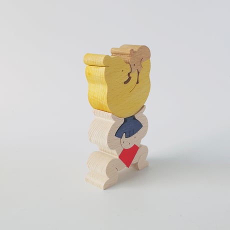 組み木 ／ クマ揚げ金太