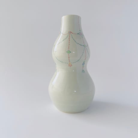 esou ceramics ／ 一輪挿し 瓔珞烏吟秋声花器：68