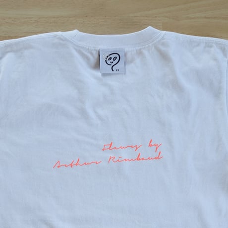83 original  ／ ランボオ Tシャツ ［ Fleurs by Arthur RIMBAUD ］ホワイト