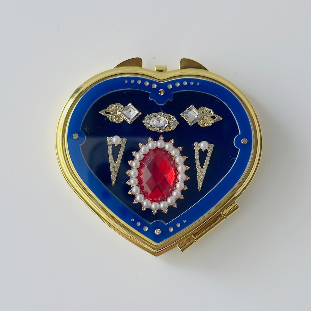 卒業生代表 ／ ミニ宝石箱ミラー ｜ハート | はちみせ （83）