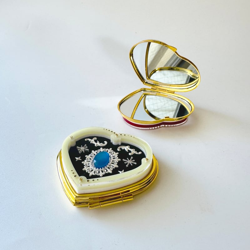 卒業生代表 ／ ミニ宝石箱ミラー ｜ハート | はちみせ （83）