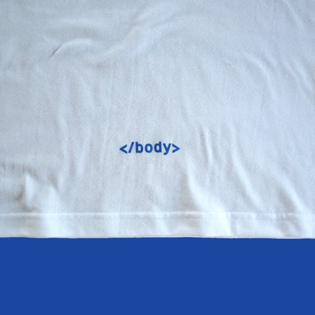 83 original  ／ HyperText Markup Language T-shirt ｜White