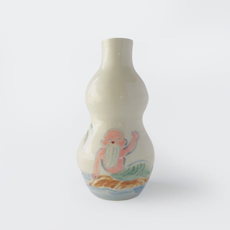 死後くん × esou ceramics ／ 一輪挿し　老人魚に火球：02