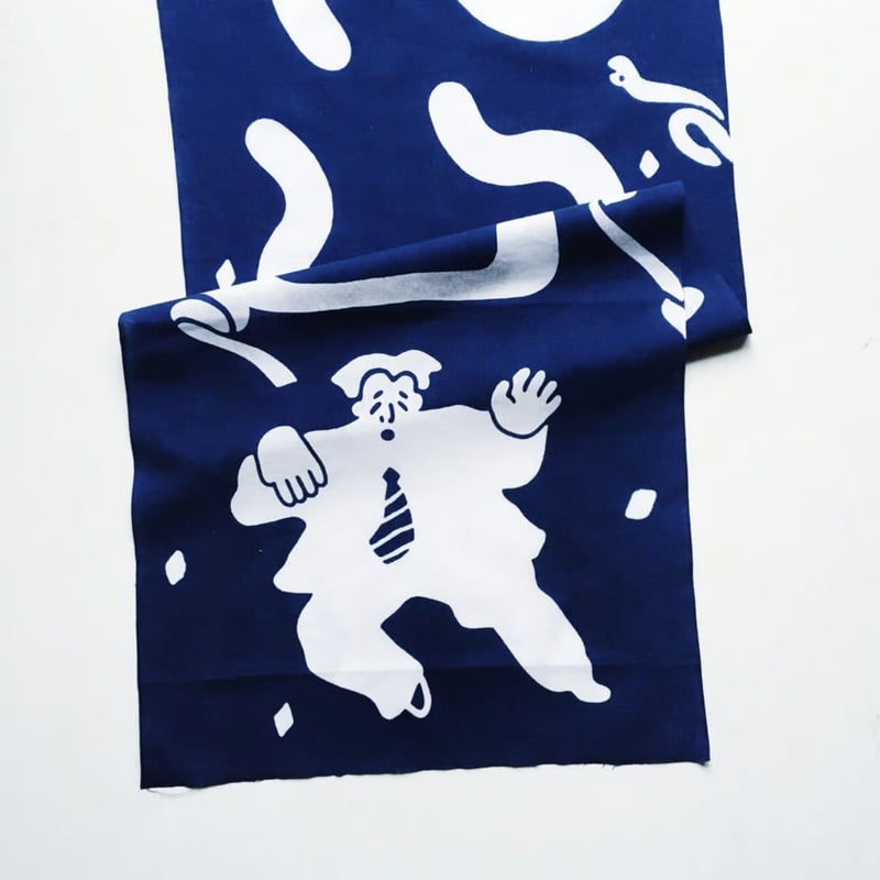 最後の手段 ／ 危ないサラリーマンonsn手ぬぐい | はちみせ （83）