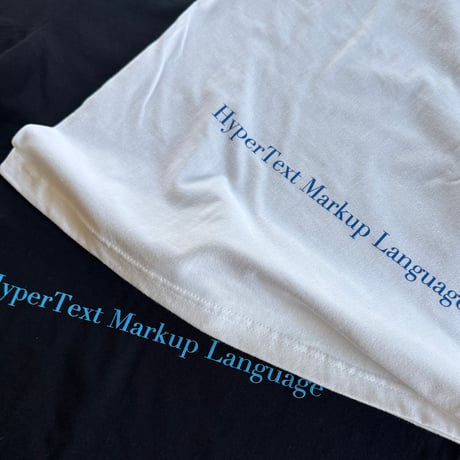 83 original  ／ HyperText Markup Language T-shirt ｜White