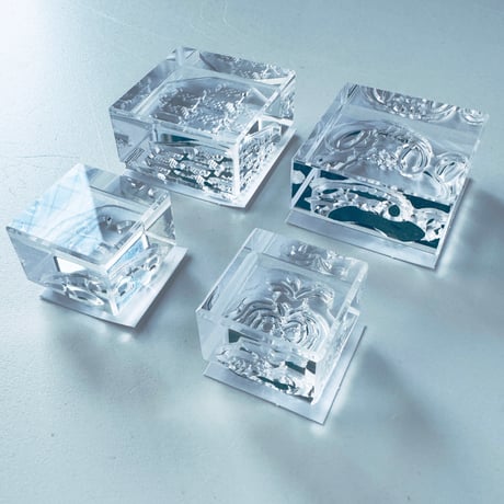 透明スタンプ「氷印」4-Type