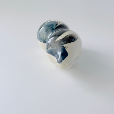 伊野孝行 × esou ceramics ／ 蓋物 松風に男