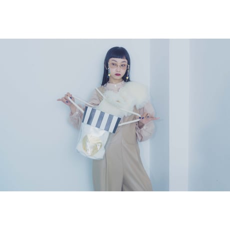 monde work ／ BINUMO クリアバケットバッグ