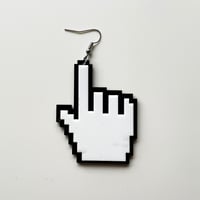 8Bit ハンドカーソル ピアス Hand Cursor