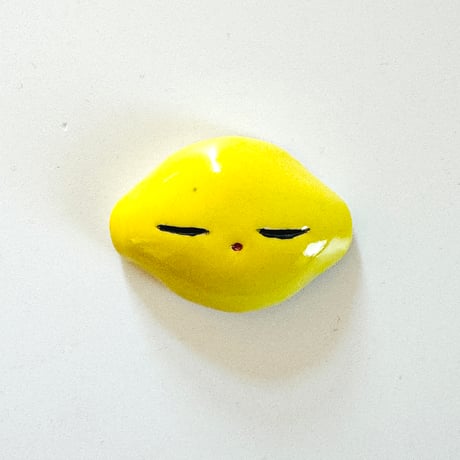 東海林たぬき ／ 陶器マグネット：レモン