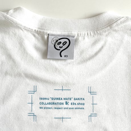 我喜屋位瑳務 × 83 ／ DOGirl Tシャツ ｜ホワイト