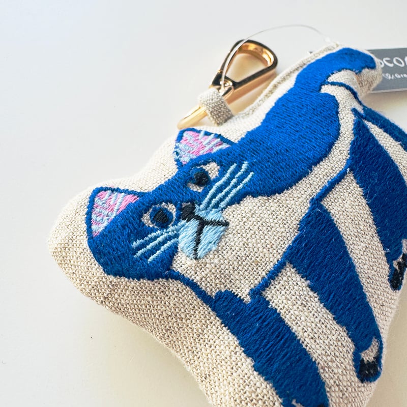 ミロコマチコ ／ ネコ 刺繍チャーム | はちみせ （83）